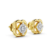 Sunburst Blossom Diamond Earrings